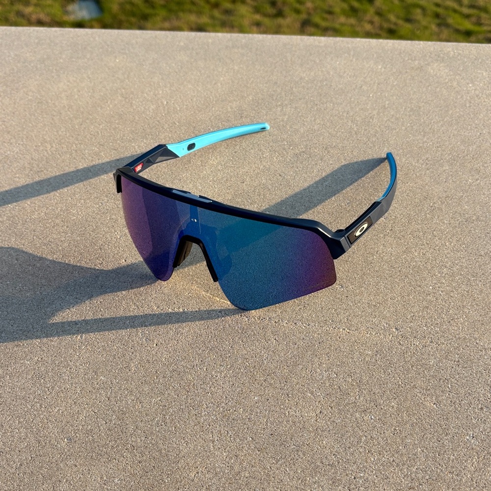 Oakley Prizm Sapphire and Black Sports Sunglasses
